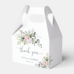 Greenery Blush Pink Baby Dusche Gefallen Box Geschenkschachtel