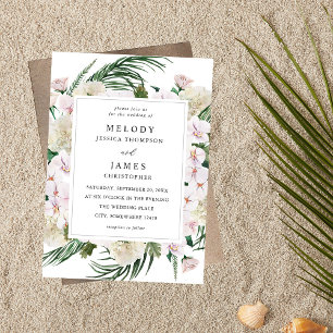Greenery Boho Tropical Floral Wedding Einladung