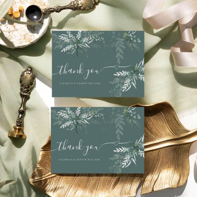 Greenery Boho Wedding Dankeskarte (Von Creator hochgeladen)