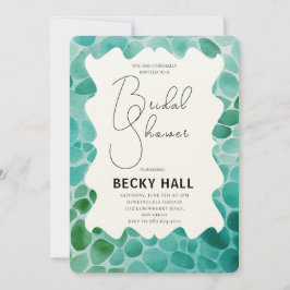 Greenery Border Bridal Shower Invitation Einladung