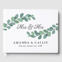 Greenery Branches Mrs. & Mrs. Lesbian Wedding
