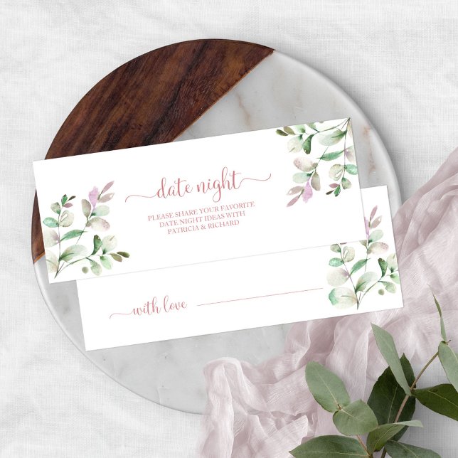 Greenery Brautparty Date Night Jar Cards (Von Creator hochgeladen)