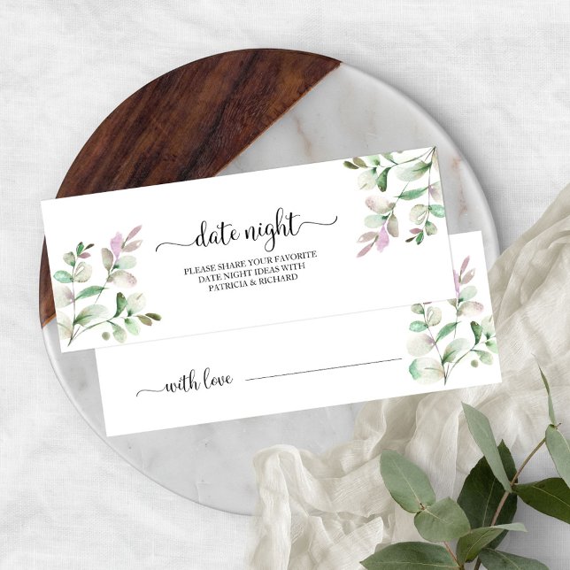Greenery Brautparty Date Night Jar Cards (Von Creator hochgeladen)