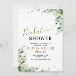 Greenery Brautparty Invite, Elegant Eukalyptus Einladung