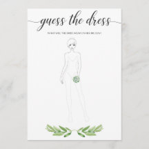 Greenery Brautparty schätzt das Hochzeitskleid