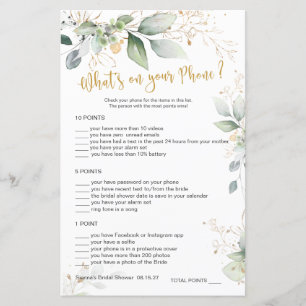 Greenery Bridal Was ist auf Ihrem Telefon / Word S