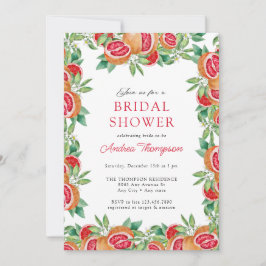 Greenery Citrus | Einladungen zur Brautdusche