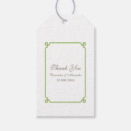 Greenery Deko Chic Wedding Geschenkanhänger