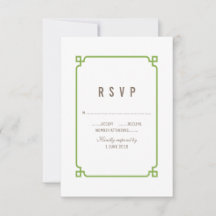 Greenery Deko Chic Wedding RSVP