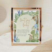Greenery Dinosaur Baby Dusche Say Baby nicht