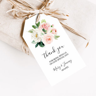 Greenery Elegant Floral Vielen Dank Geschenkanhänger