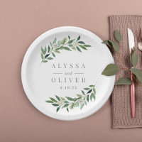 Greenery Elegant Wedding Paper Tellers