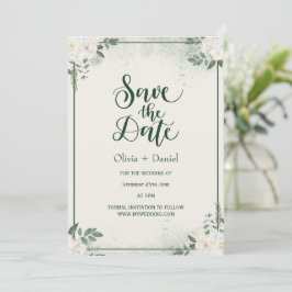 Greenery Elopement Save The Date Invitation Einladung