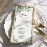 Greenery Eucalyptus Blätter Wedding Menükarte<br><div class="desc">Watercolor Greenery Eukalyptus Blätter Wedding Menu Card. Für weitere Anpassungen klicken Sie bitte auf den Link "Weitere Anpassung" und verwenden Sie unser Design-Tool,  um diese Vorlage zu ändern. Wenn Sie Hilfe oder passende Artikel benötigen,  kontaktieren Sie mich bitte.</div>