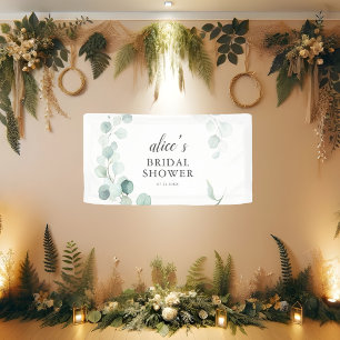 Greenery Eucalyptus Brautparty Banner