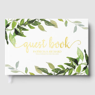 Greenery Eucalyptus Brautparty Gästebuch