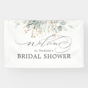 Greenery Eucalyptus Brautparty Willkommen Banner
