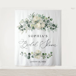 Greenery Eucalyptus Bridal Shower Wandteppich