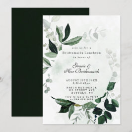 Greenery Eucalyptus Bridesmaids Luncheon Invites