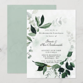 Greenery Eucalyptus Bridesmaids Luncheon Invites