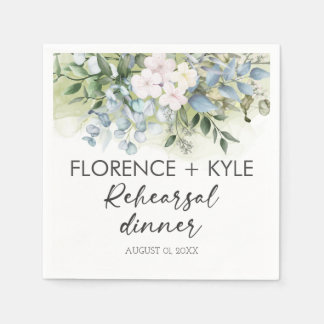 Greenery Eucalyptus Elegant Dusty Probe Dinner Serviette