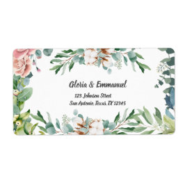 Greenery Eucalyptus Floral Wedding Rücksendeadress