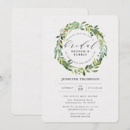 Greenery Eucalyptus Foliage Wreath Brautparty Einladung