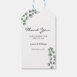 Greenery Eucalyptus Gastgeschenk Hochzeit Vielen D Geschenkanhänger