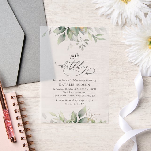 Greenery, Eucalyptus Leaves, Boho, Birthday (Hochzeit)