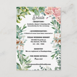 Greenery Eucalyptus Verlass Floral Wedding Begleitkarte