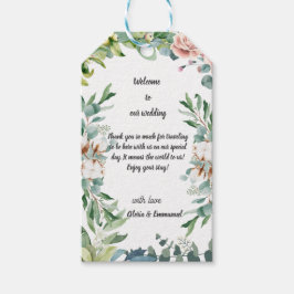 Greenery Eucalyptus Verlass Floral Wedding Geschenkanhänger