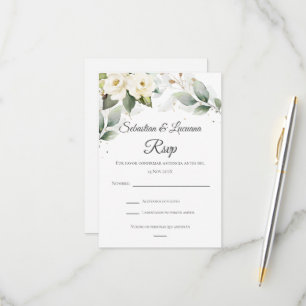 Greenery Eucalyptus Wedding RSVP-Karte RSVP Karte