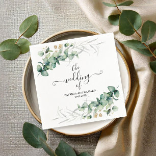 Greenery Eucalyptus Wedding Serviette
