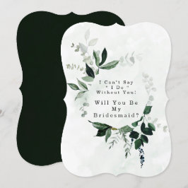 Greenery Eucalyptus wird meine Bridesmaid sein Einladung