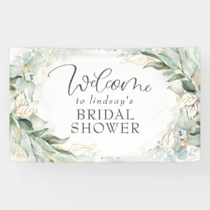 Greenery Eucalyptus Wreath Brautparty Willkommen Banner