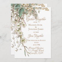 Greenery Floral Garland Script Elegante Hochzeit