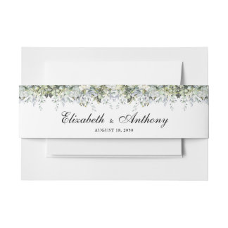 Greenery Floral Wedding Einladung Bly Band
