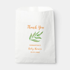 Greenery Foliage Botanical Baby Shower Geschenktütchen