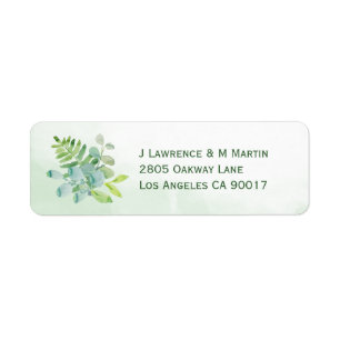 Greenery Foliage Eucalyptus Aquarelladresse