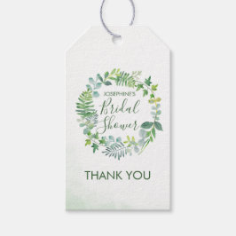 Greenery Foliage Wreath Brautparty Fevor Geschenkanhänger