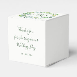 Greenery Foliage Wreath Wedding Geschenkschachtel