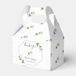 Greenery Garden Blätter Rahmen Wedding Geschenkschachtel