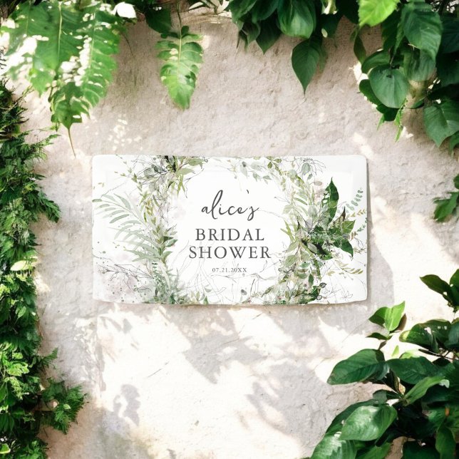 Greenery Garden Brautparty Banner (Von Creator hochgeladen)