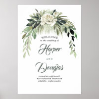 Greenery Garland Botanical Mariage Affiche de bien