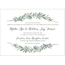 Greenery Garland Wedding Einladung