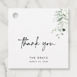 Greenery Gastgeschenk Hochzeit Tag Geschenkanhänger