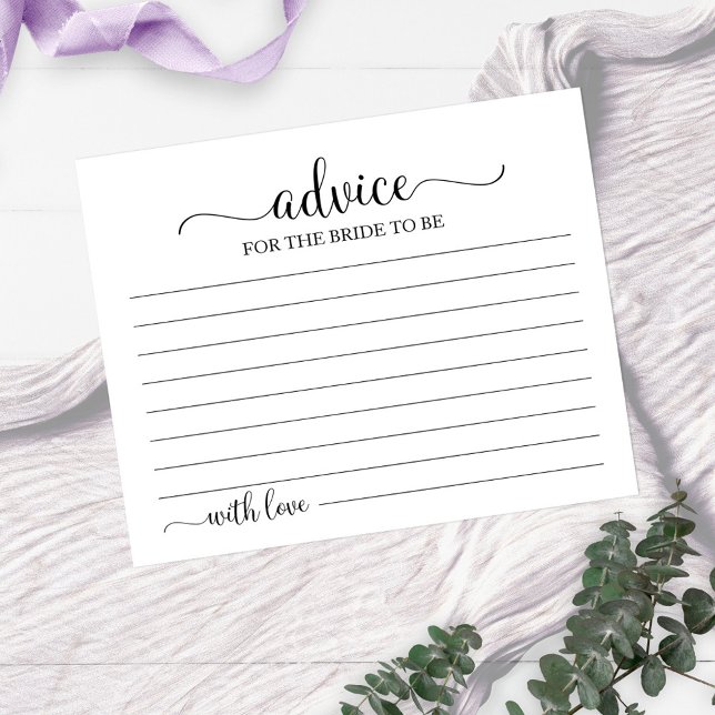 Greenery Geometric Brautparty Advice Cards (Von Creator hochgeladen)