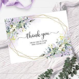 Greenery Geometric Brautparty Vielen Dank