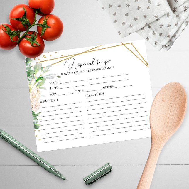 Greenery Geometry Gold Foil Brautparty Rezept (Von Creator hochgeladen)