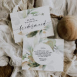 Greenery Gold Bridesmaid Vorschlag Card Postkarte<br><div class="desc">Pop die Frage mit dieser schönen Karte! Editieren Sie den Namen und die Nachricht auf der Rückseite einfach - dann in den Warenkorb! Dieses elegante Design besticht durch einen weichen Aquarellbouquet aus Eukalyptus, Grün und Goldverzierungen. Klicken Sie auf die Schaltfläche Personalisieren und "Klicken Sie, um weitere Anpassungen vorzunehmen", um die...</div>